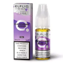 Blackcurrant Aniseed by ELFLIQ Salts | Sold as 10 x 10ml