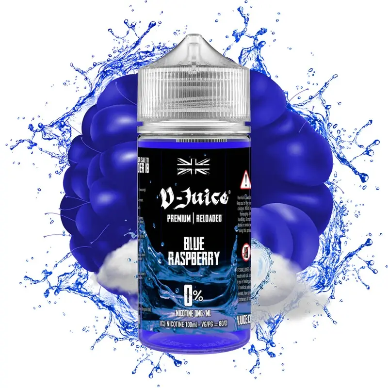 Blue Raspberry by V-Juice 100ml Shortfill