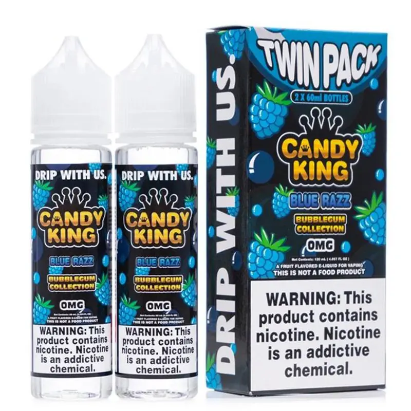 Blue Razz by Candy King Bubblegum | 100ml Shortfill