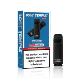 Blueberry Sour Raspberry Vape Pen Pod Pack by Lost Temple