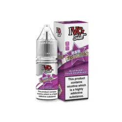 Blueberry Sour Raspberry Bar Favourites by IVG E-liquid Salt 10ml