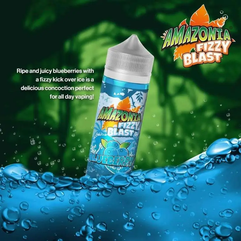 Blueberry by Amazonia Fizzy Blast | 100ml Shortfill