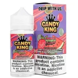 Strawberry Watermelon Bubblegum by Candy King | 100ml Shortfill