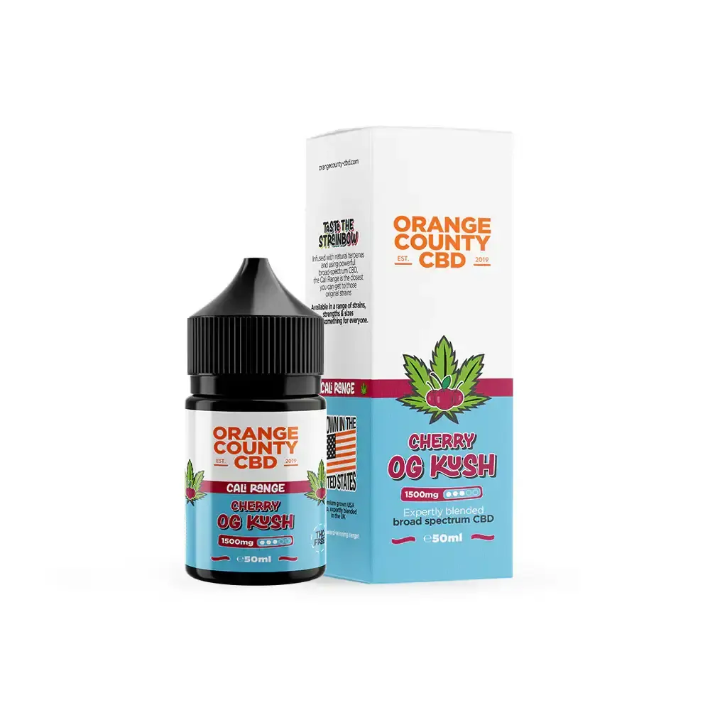 Cherry OG Kush 15002500mg Orange County CBD E-Liquid 50ml
