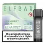 Cranberry Grape ELFA Pods by Elf Bar | Pre-filled Pods