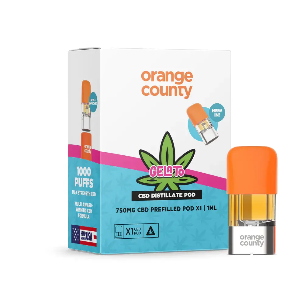 Gelato 750mg Orange County CBD Vape Replacement Pod