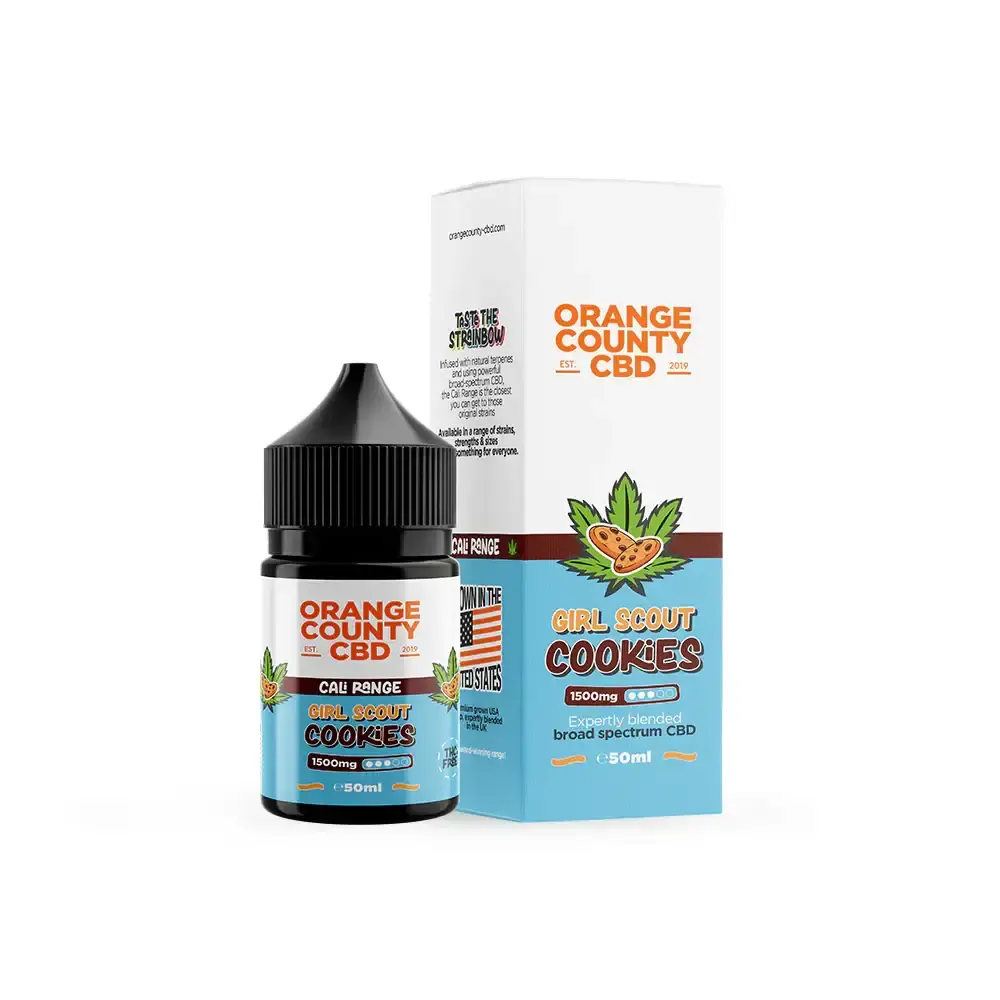 Girl Scout Cookies 15002500mg Orange County CBD E-Liquid 50ml
