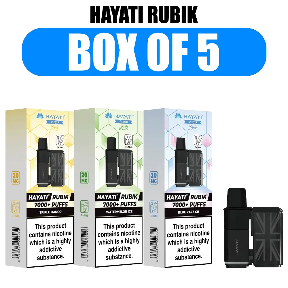 Hayati Rubik 7K Refill Pod Pack | Box of 5