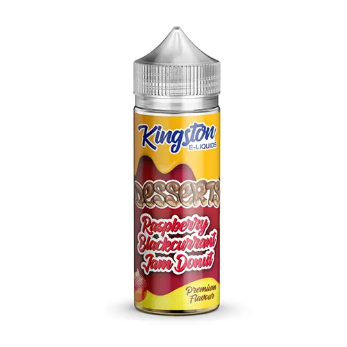 Raspberry Blackcurrant Jam Donut by Kingston Eliquids | 100ml Shortfill