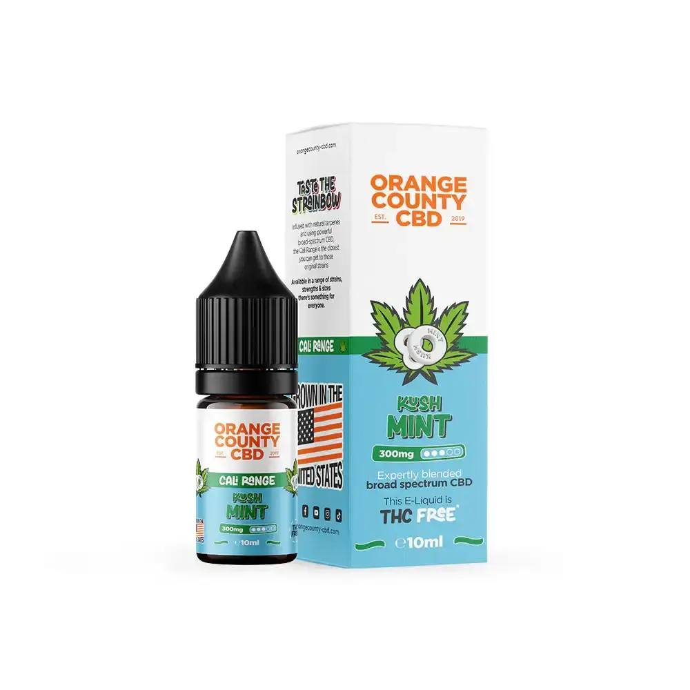 Kush Mint 300mg Orange County CBD E-Liquid 10ml