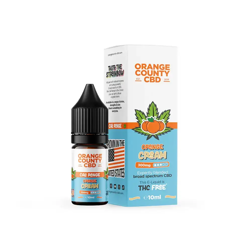 Orange Cream 300mg Orange County CBD E-Liquid 10ml