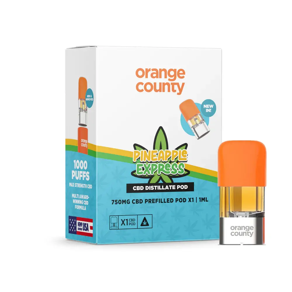 Pineapple Express 750mg Orange County CBD Vape Replacement Pod