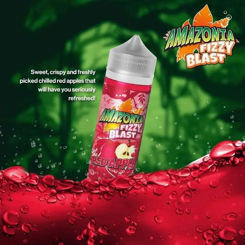 Red Apple by Amazonia Fizzy Blast | 100ml Shortfill
