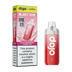 Straw-Raspberry Cherry Ice by Dojo Blast 10K Prefilled Pod Kit | 10'000 Puff