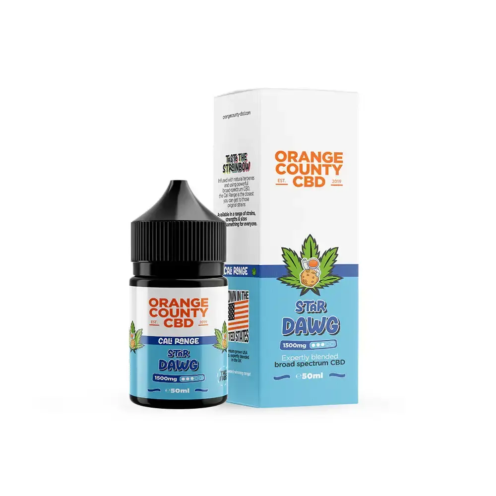 Star Dawg Haze 15002500mg Orange County CBD E-Liquid 50ml