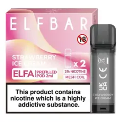 Strawberry Ice Cream ELFA Pods by Elf Bar | Pre-filled Pods