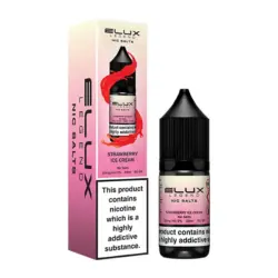 Strawberry Ice Cream by Elux Legend Nic Salts 10ml