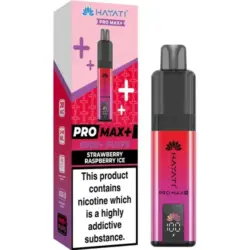 Strawberry Raspberry Ice by Hayati Pro Max+ 6000 Pod Replacement Disposable Vape | 6000 Puff