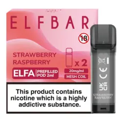 Strawberry Raspberry ELFA Pods by Elf Bar | Pre-filled Pods