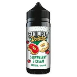 Strawberry & Cream by Seriously Donuts | 100ml Shortfill