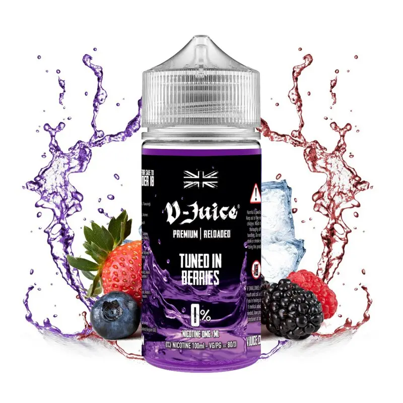 Tuned in Berries by V-Juice 100ml Shortfill