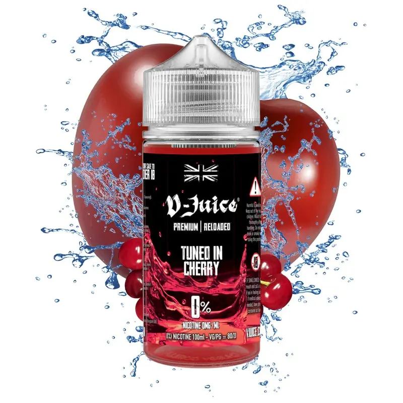 Tuned in Cherry by V-Juice 100ml Shortfill