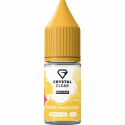 White Peach Razz by Crystal Clear Bar Salt 10ml