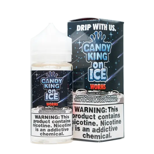 Sour Worms On ICE by Candy King | 100ml Shortfill