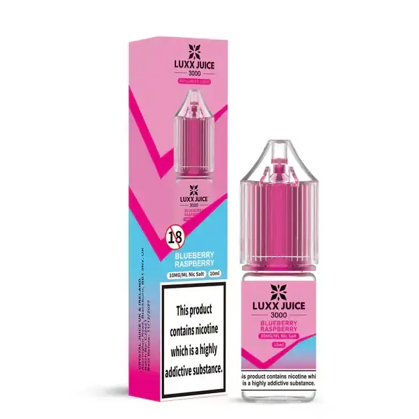 Blueberry Raspberry Luxx Juice 3000 Nicotine Salts 10ml Nic Salt