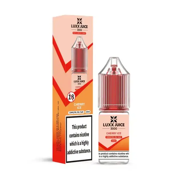Cherry Ice Luxx Juice 3000 Nicotine Salts 10ml Nic Salt