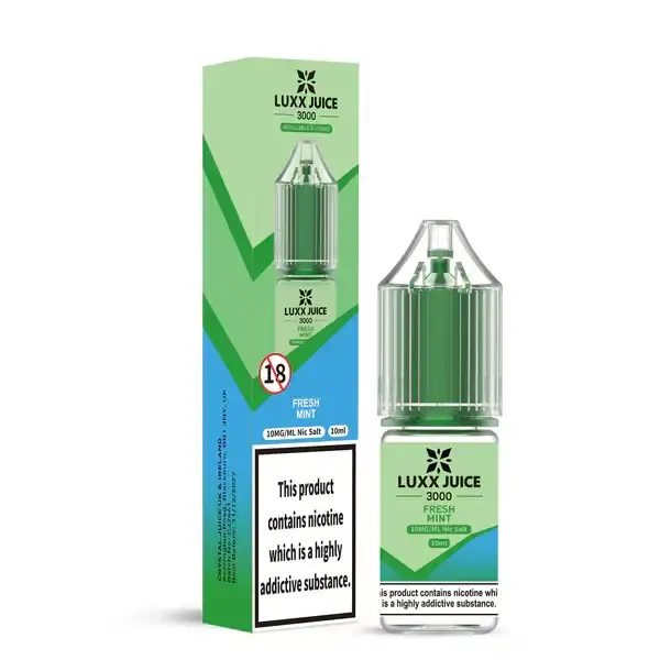 Fresh Mint Luxx Juice 3000 Nicotine Salts 10ml Nic Salt