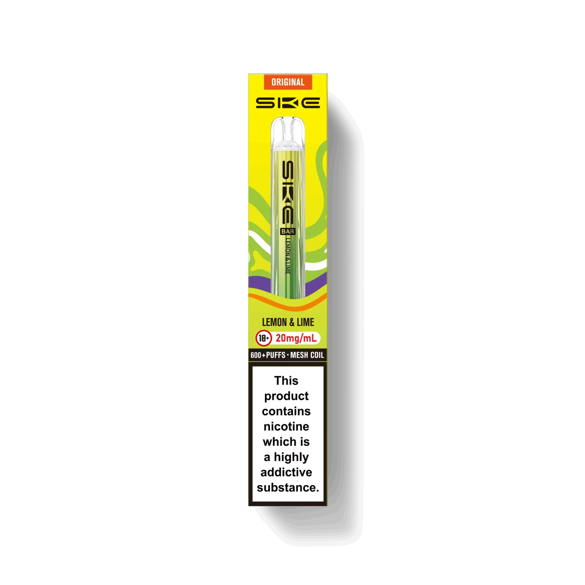 Lemon Lime by Ske   Bar 600 Puff | Prefilled Pod Vape Kit