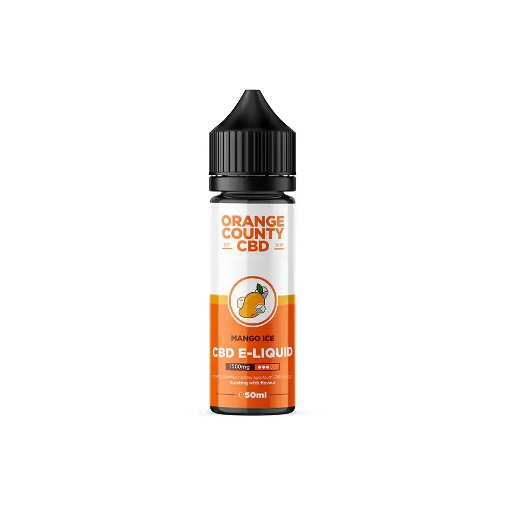 Mango Ice 1500mg Orange County CBD E-Liquid 50ml