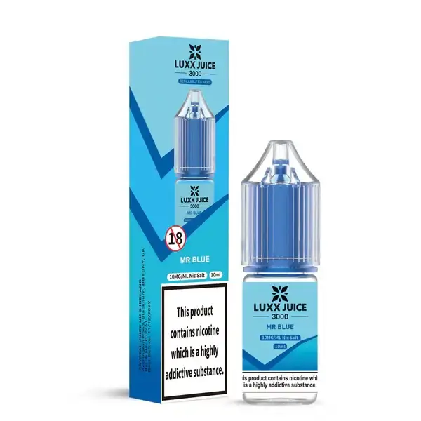 Mr Blue Luxx Juice 3000 Nicotine Salts 10ml Nic Salt