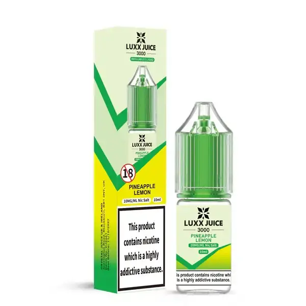 Pineapple Lemon Luxx Juice 3000 Nicotine Salts 10ml Nic Salt