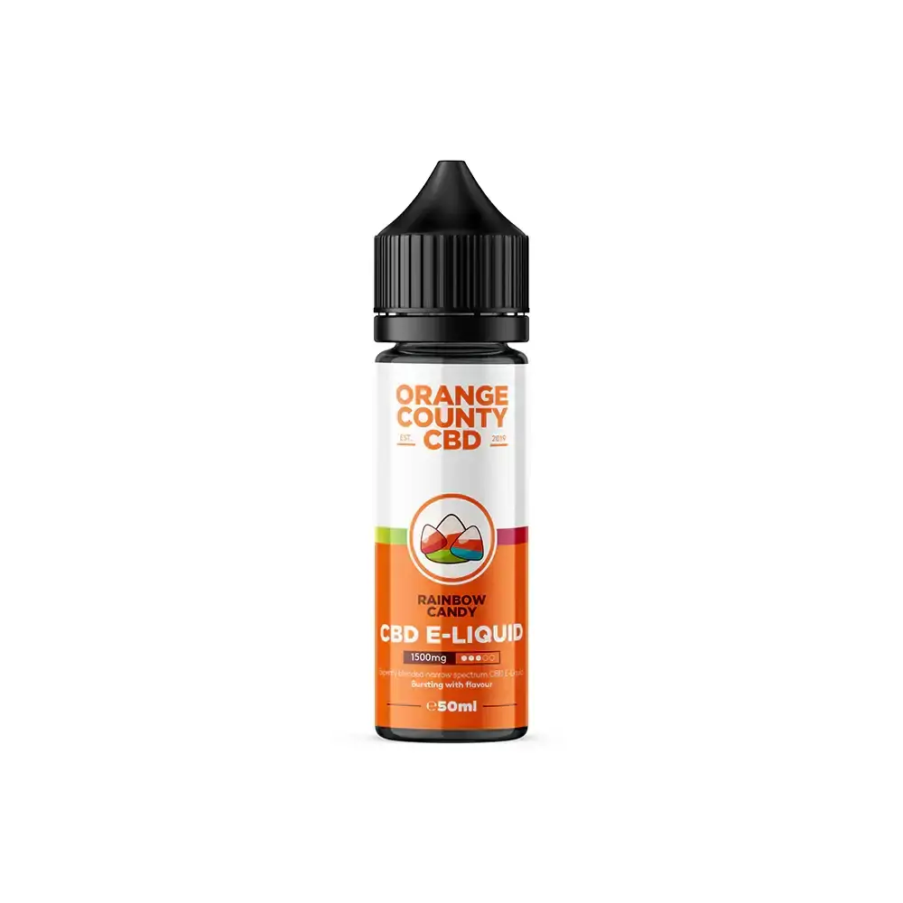 Rainbow Candy 1500mg Orange County CBD E-Liquid 50ml