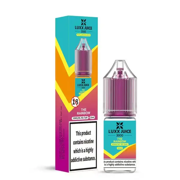 Rainbow Luxx Juice 3000 Nicotine Salts 10ml Nic Salt
