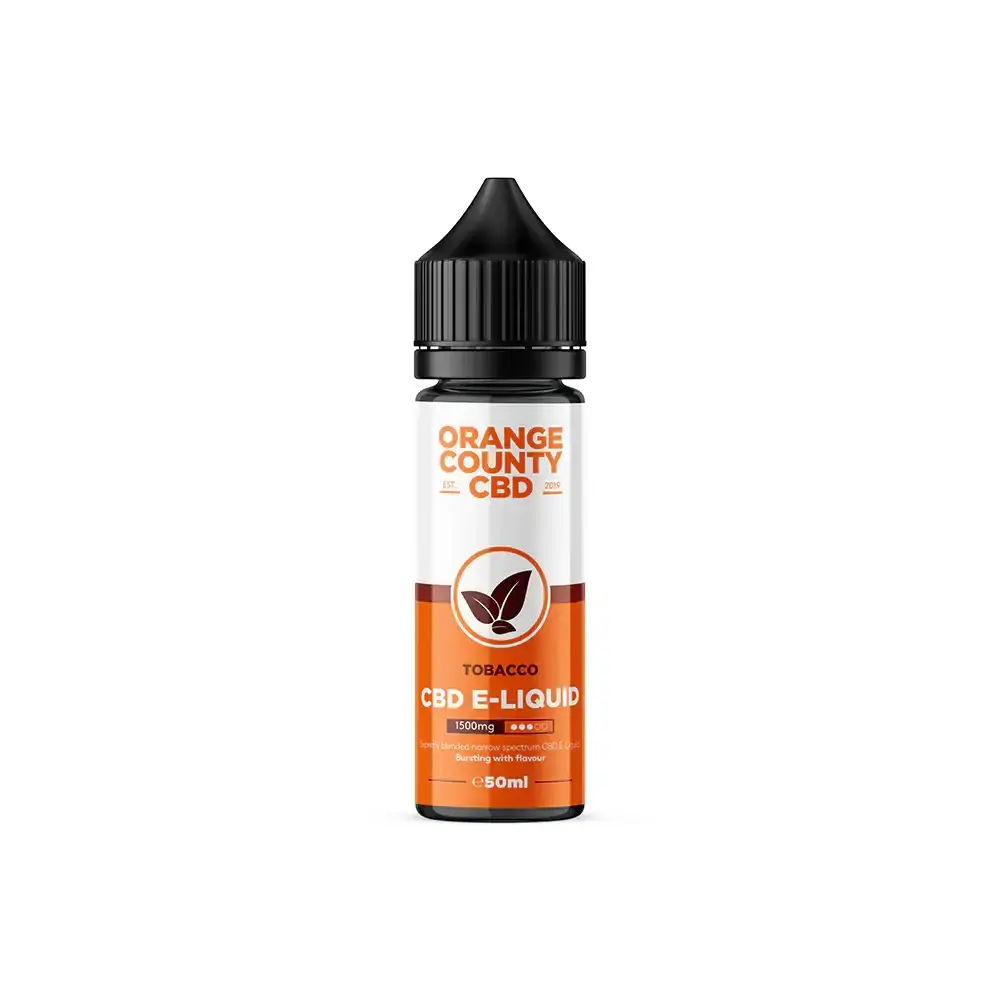 Tobacco 1500mg Orange County CBD E-Liquid 50ml