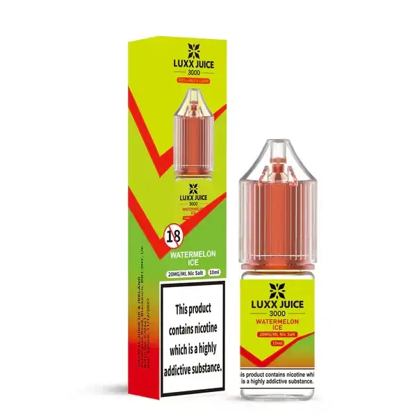 Watermelon Ice Luxx Juice 3000 Nicotine Salts 10ml Nic Salt