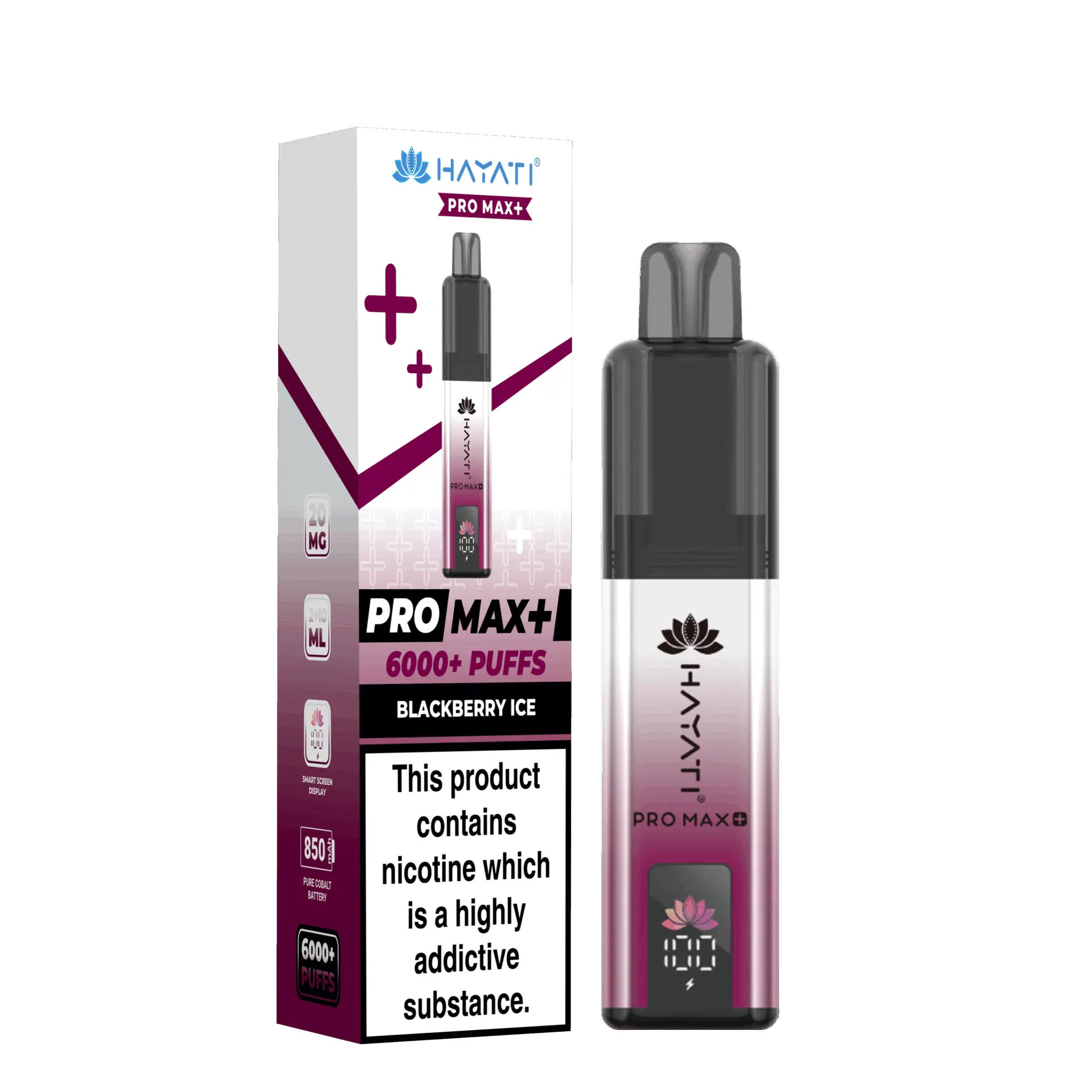Blackberry Ice by Hayati Pro Max+ 6000 Prefilled Pod Kit | 6000 Puff