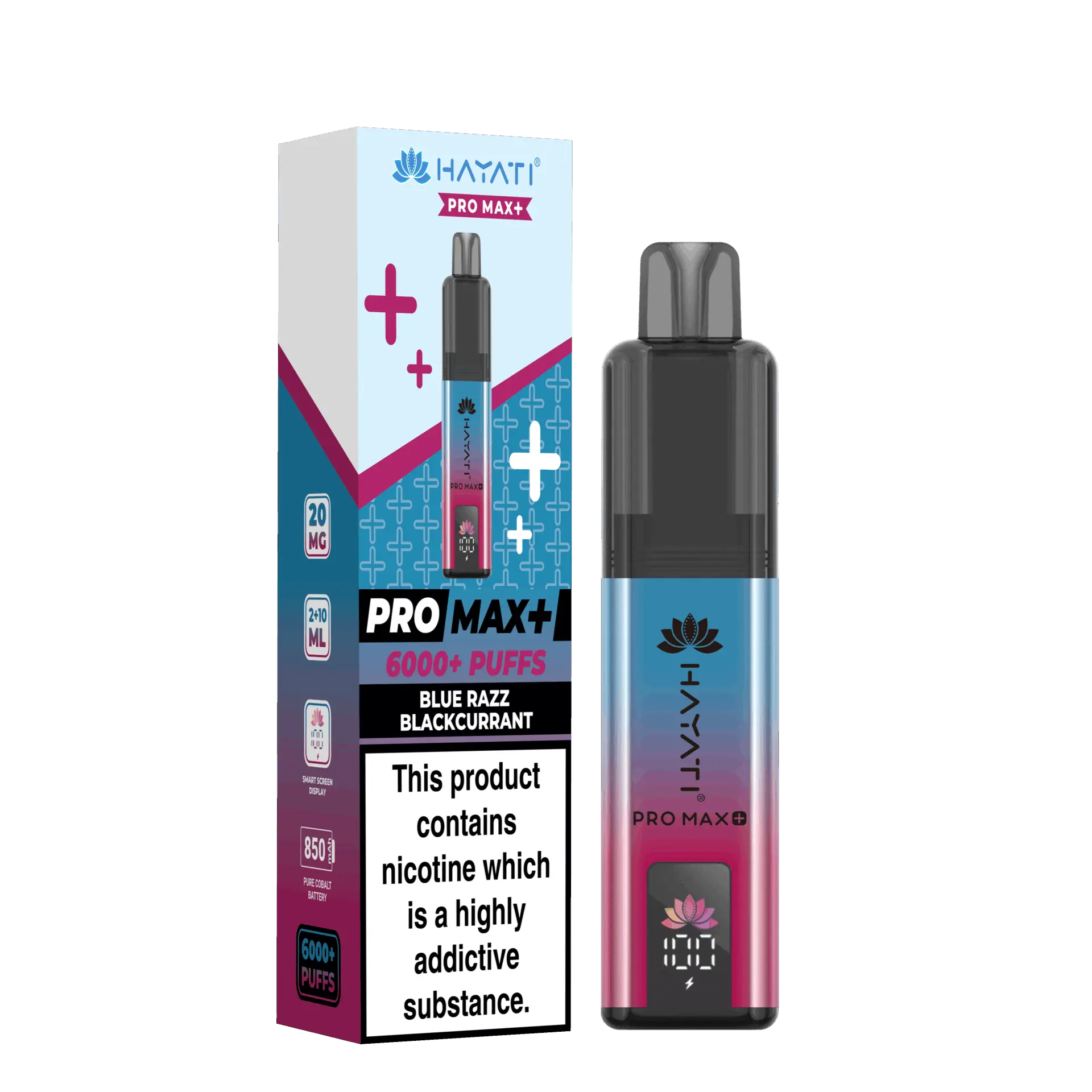 Blue Razz Blackcurrant by Hayati Pro Max+ 6000 Prefilled Pod Kit | 6000 Puff