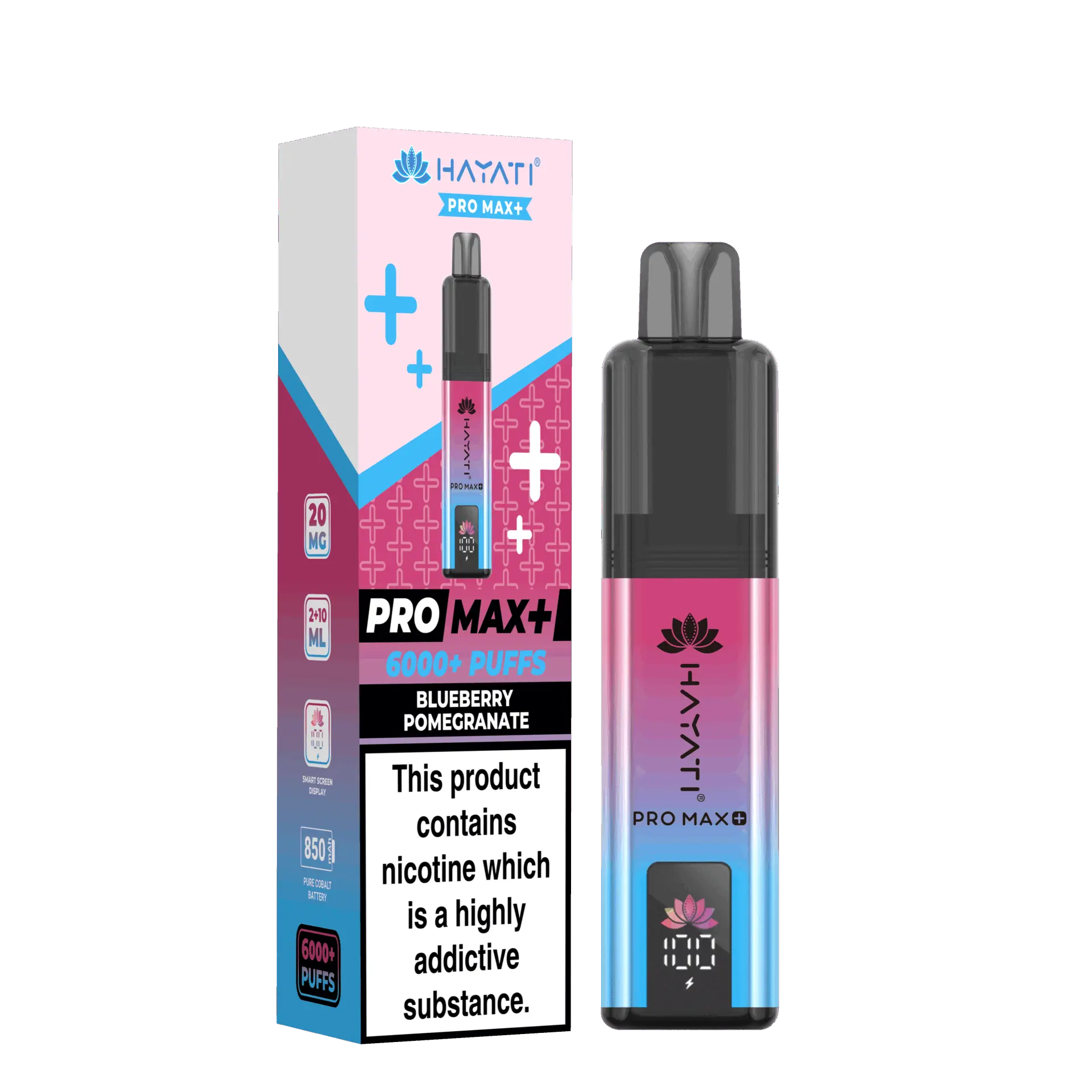 Blueberry Pomegranate by Hayati Pro Max+ 6000 Prefilled Pod Kit | 6000 Puff