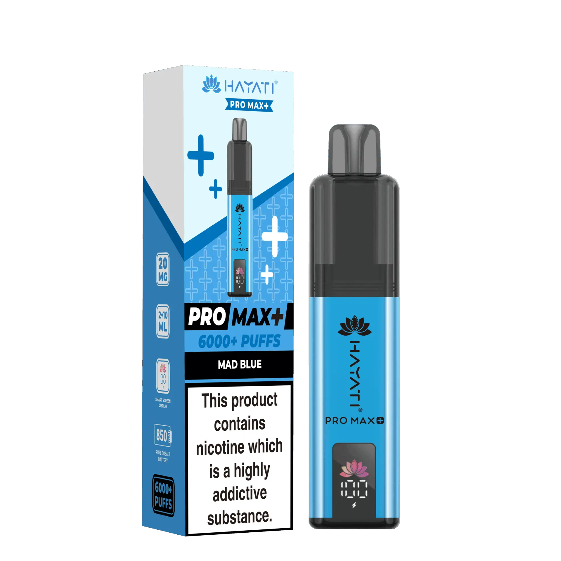 Mad Blue by Hayati Pro Max+ 6000 Prefilled Pod Kit | 6000 Puff