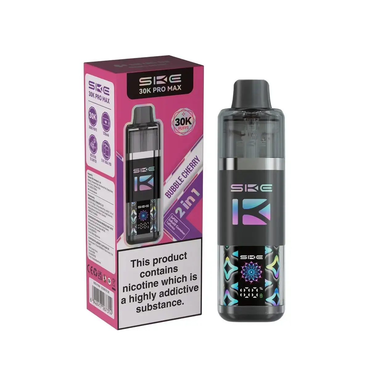 Bubble Cherry SKE 30K PRO MAX Prefilled Pod Vape Kit