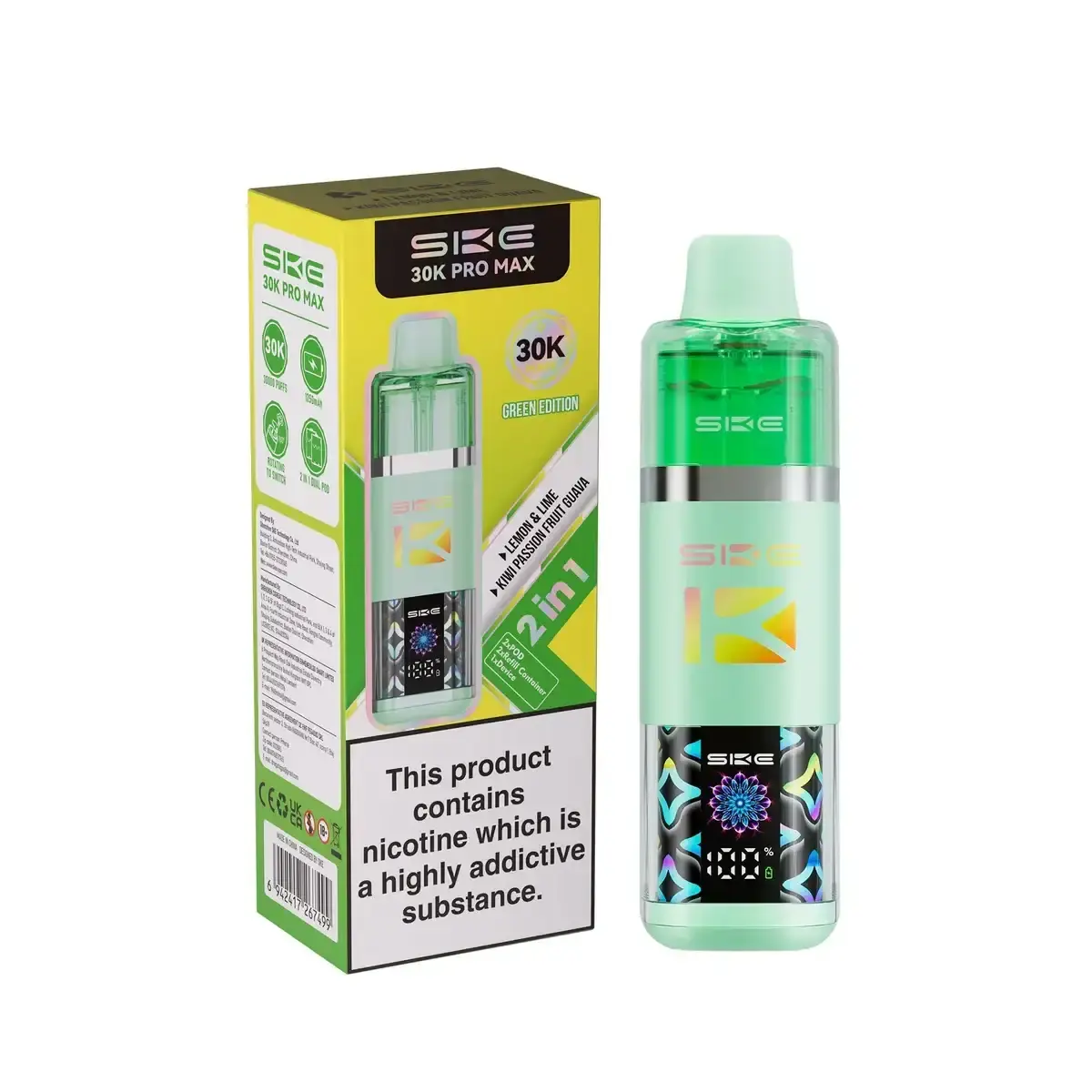 Green Edition SKE 30K PRO MAX Prefilled Pod Vape Kit
