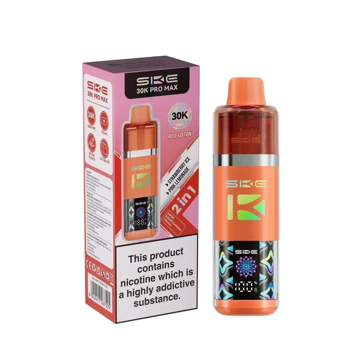 Rose Edition SKE 30K PRO MAX Prefilled Pod Vape Kit