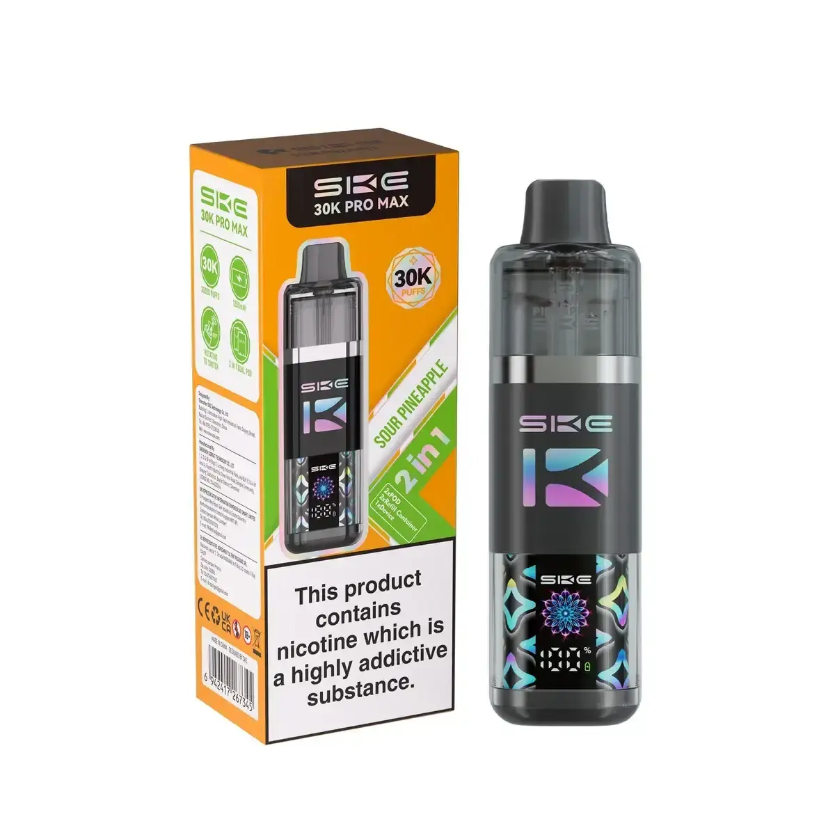 Sour Pineapple SKE 30K PRO MAX Prefilled Pod Vape Kit