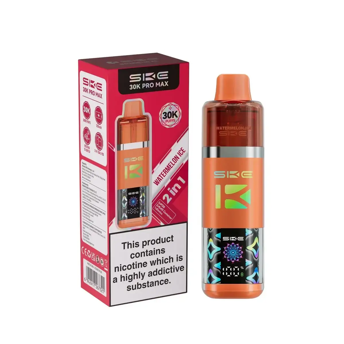 Watermelon Ice SKE 30K PRO MAX Prefilled Pod Vape Kit