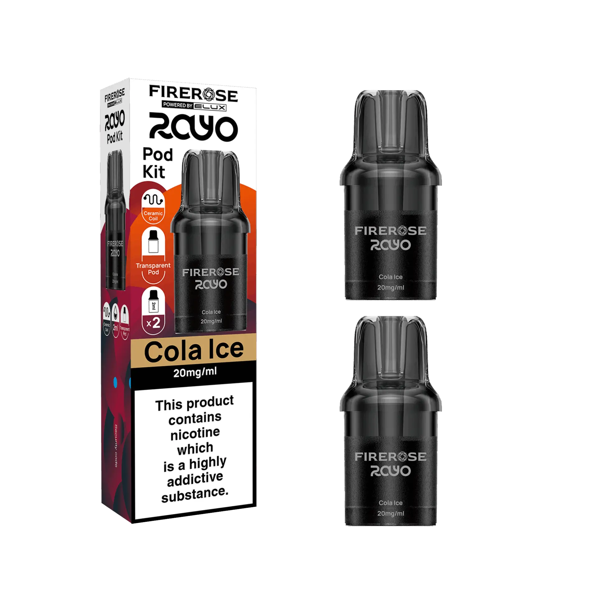 Cola Ice by Elux Firerose Rayo 600 Puff