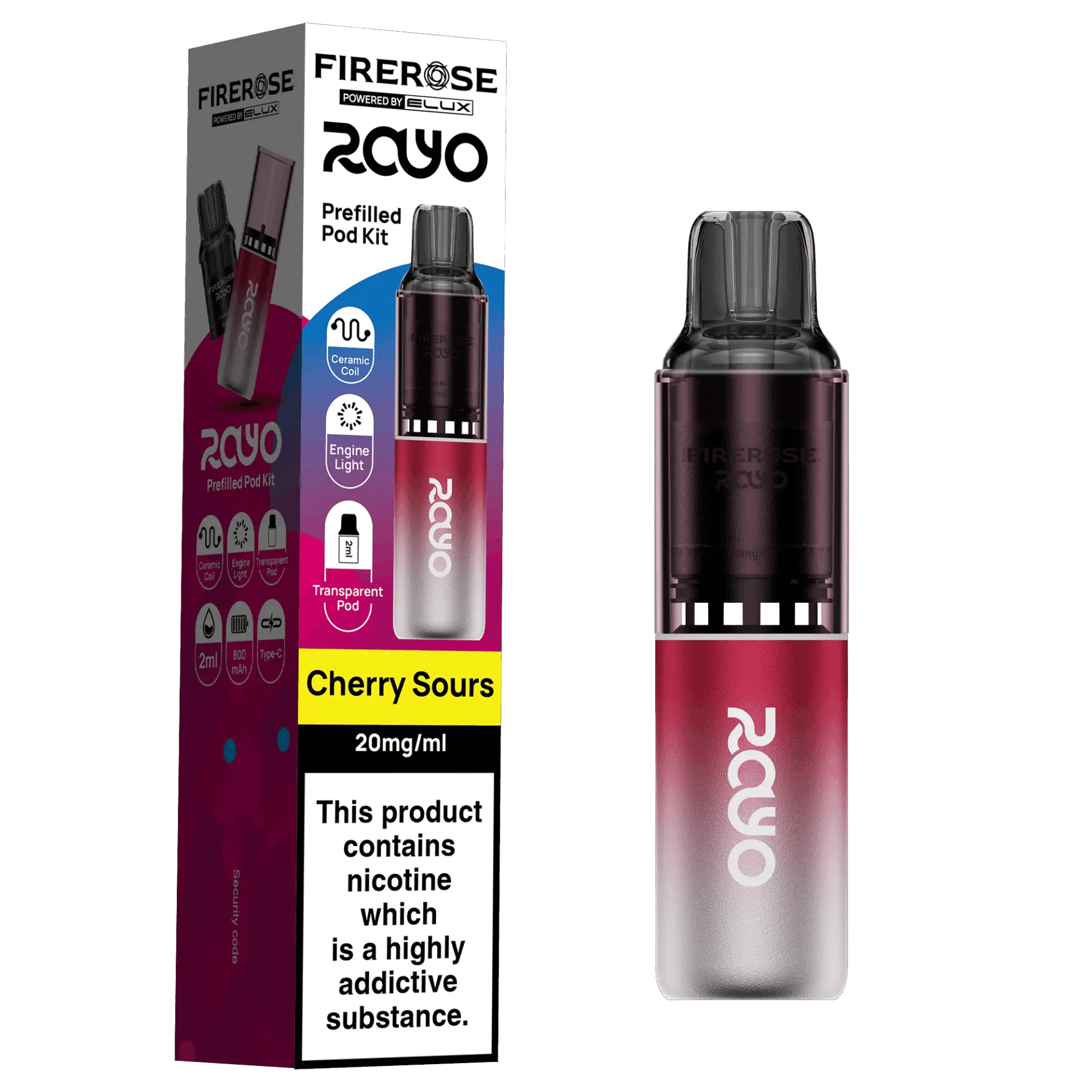 Cherry Sours by Elux Firerose Rayo 600